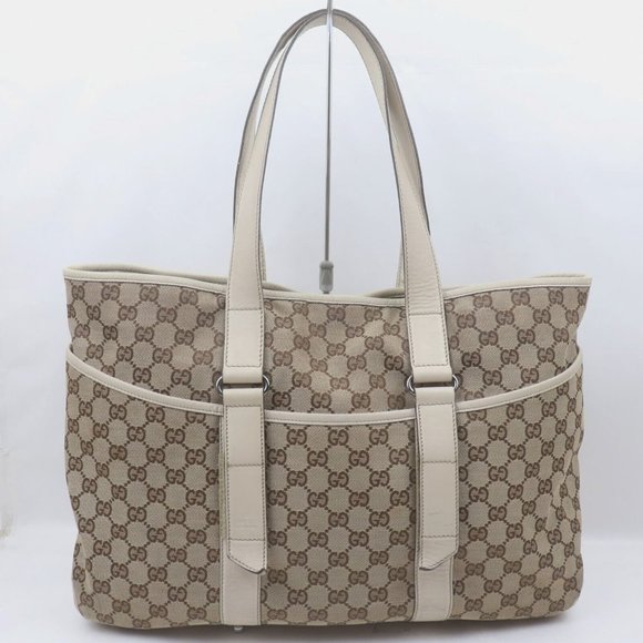 Gucci Handbags - Gucci Tote Bag Brown Canvas